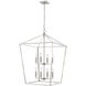 Corona 8 Light 24 inch Satin Nickel Pendant Ceiling Light